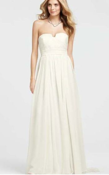 ann taylor strapless vintage wedding gown