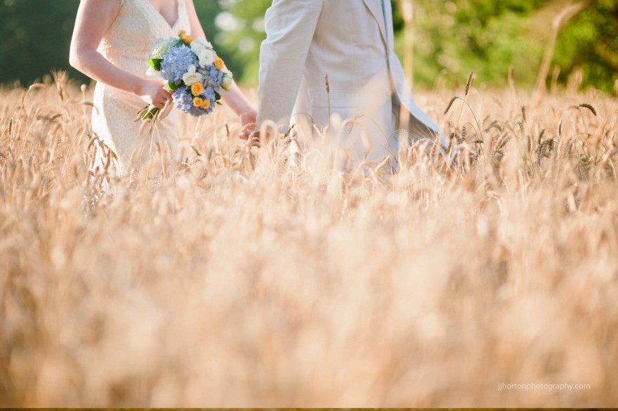 seersucker suit field wedding