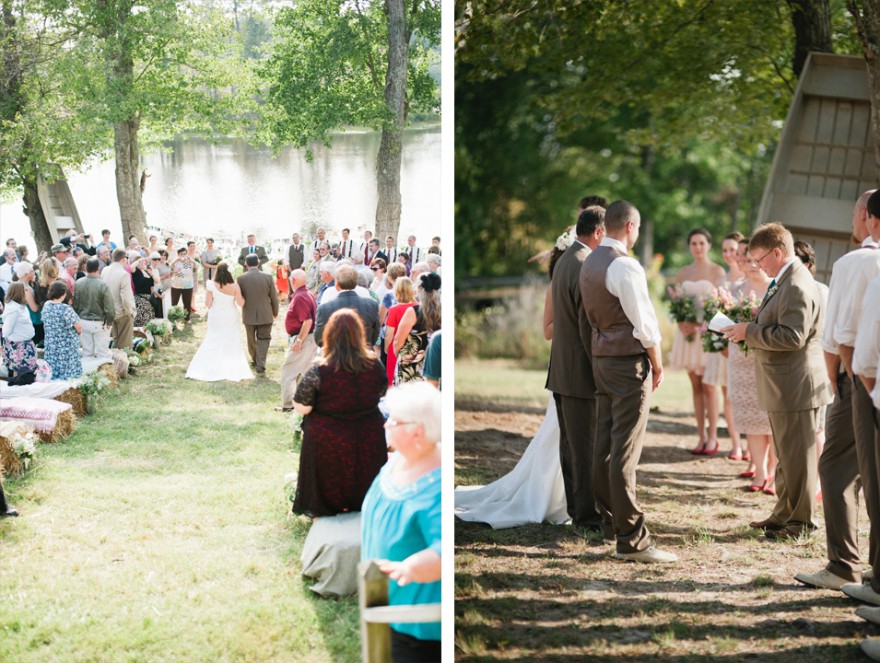 back yard southern virginia wedding