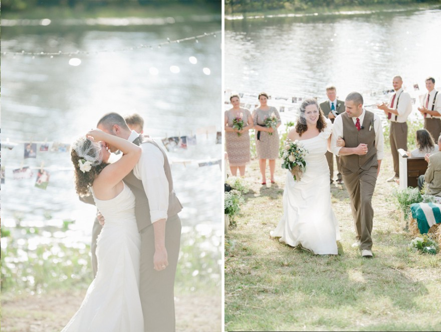 back yard southern virginia wedding