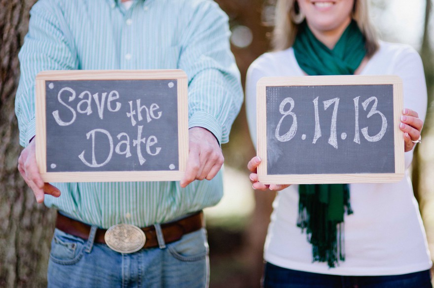 save the date chalkboard signs photo