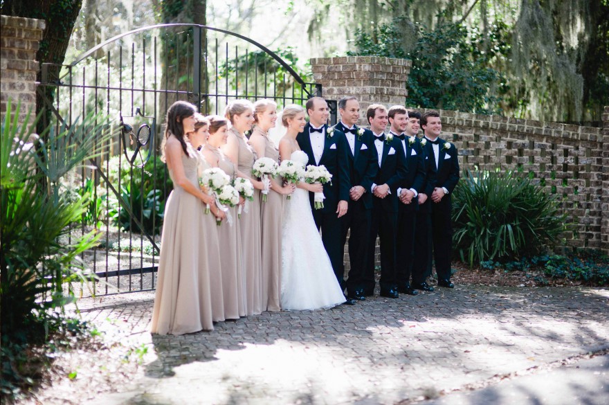 bridal party savannah ga spanish moss gate