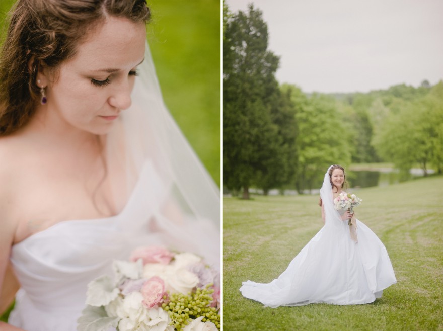 natural bridal portrait green lawn charlotte nc