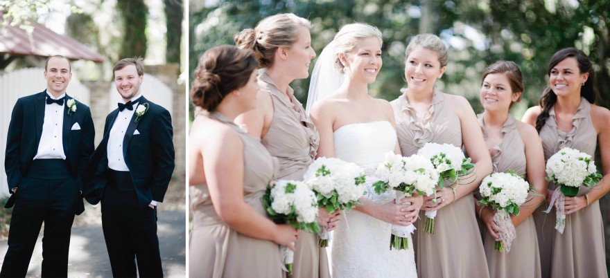 nude bridesmaid dress black tie