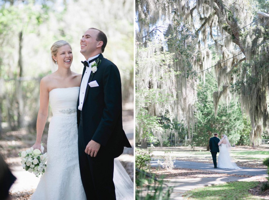 spanish moss wedding portrait