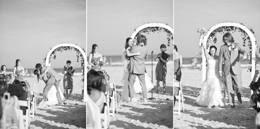 wedding kiss recessional