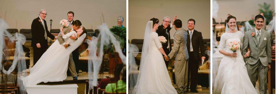 first kiss dip pentacostal ceremony