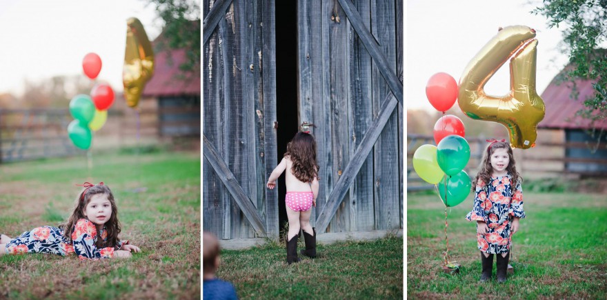 floral birthday dress number 4 balloon durham nc photographer