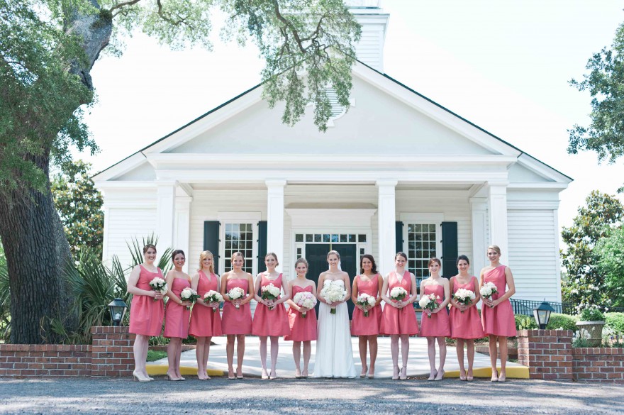 coral bridesmaids j crew dresses pawleys island photographer