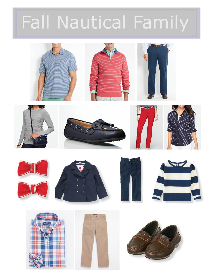 fall nautical family wardrobe