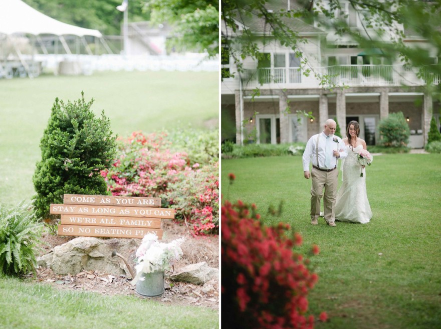 seating wedding sign