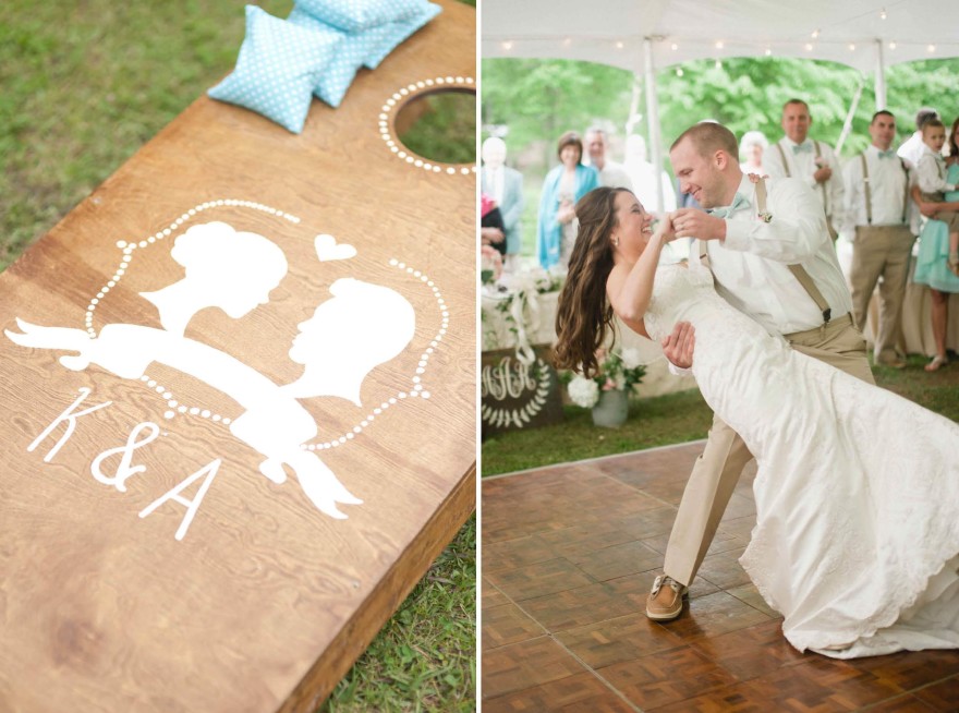 wedding cornhole rustic nc wedding venue