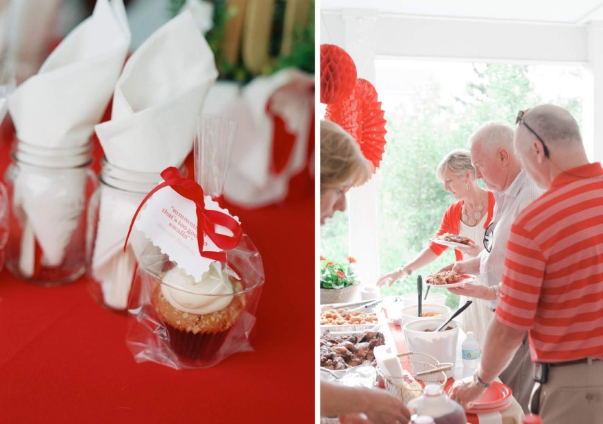 bbq birthday party cupcakes