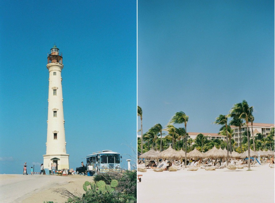 california lighthouse moomba beach club aruba wedding