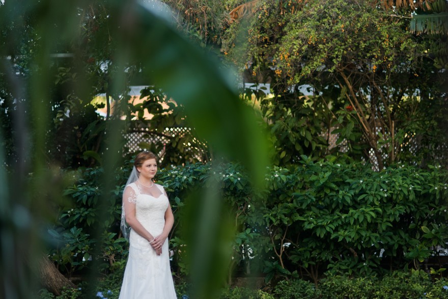 tropical bridal session