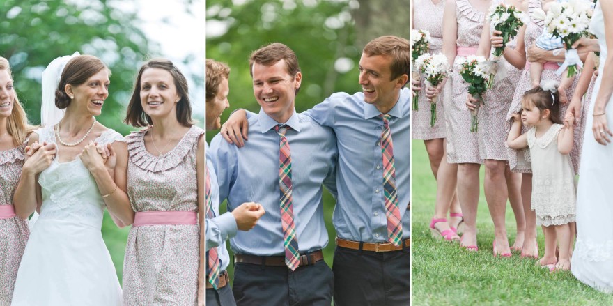 boho bridal party mountain wedding nc