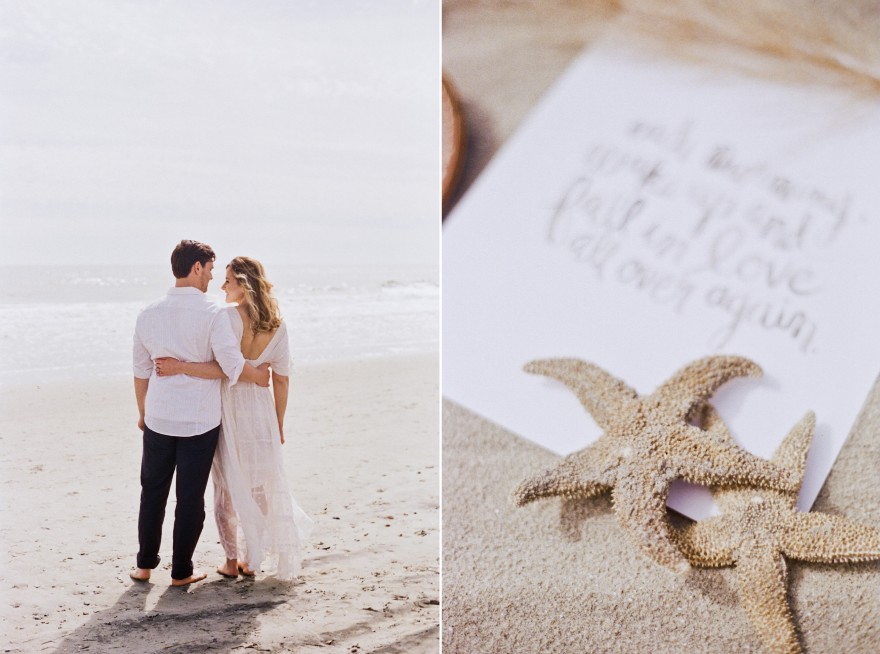 starfish engagement isle of palms charleston photographer