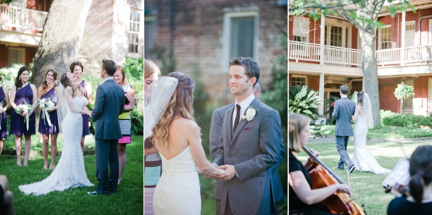 confederate home courtyard ceremony