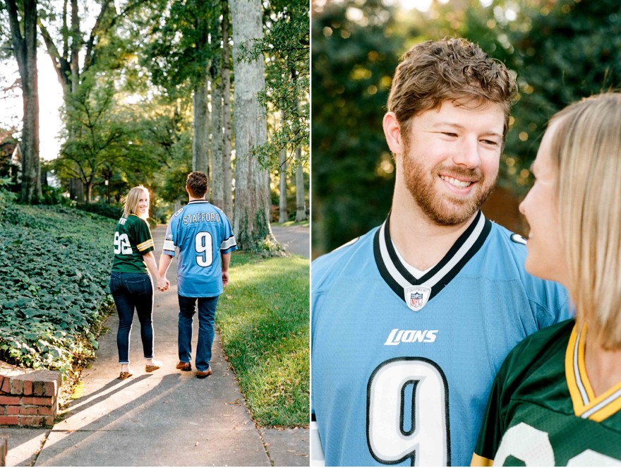 football engagement session