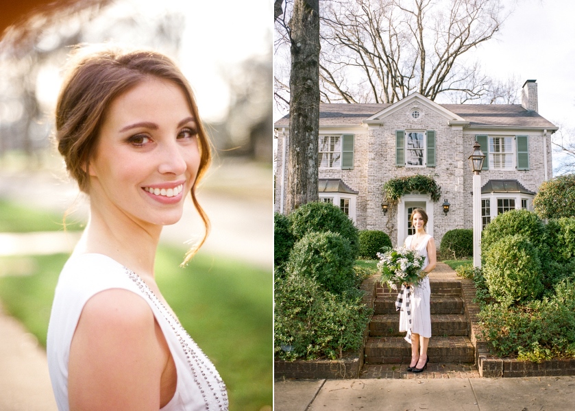 elope in nc bridal portrait