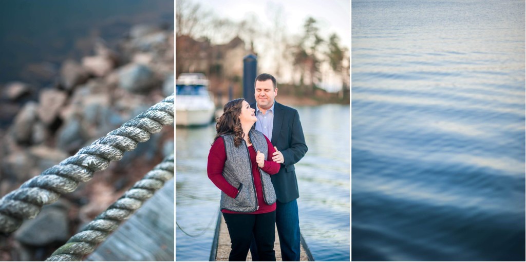 lake norman engagement session