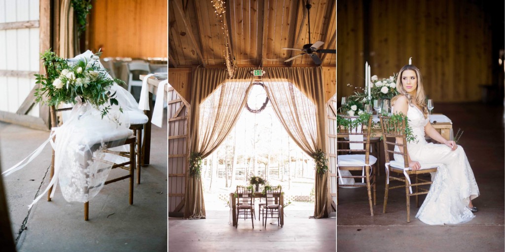 rustic green wedding barn venue