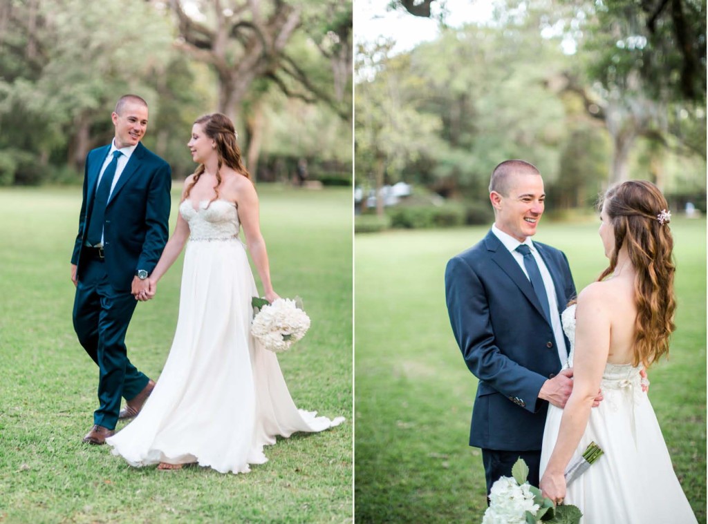 bride groom married portrait