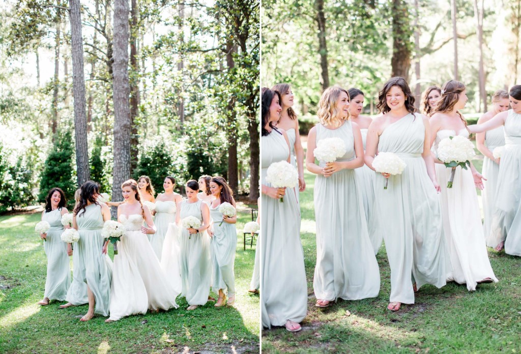 mint bridesmaid gown