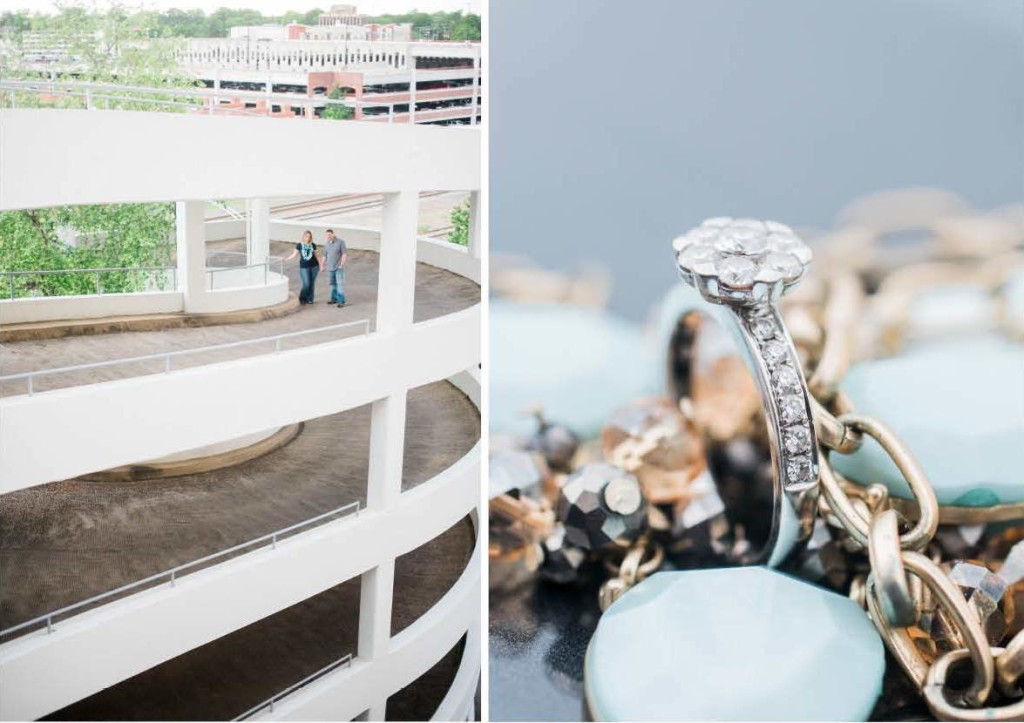 navy teal engagement photos