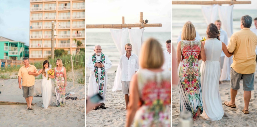 bride processional carolina beach nc wedding