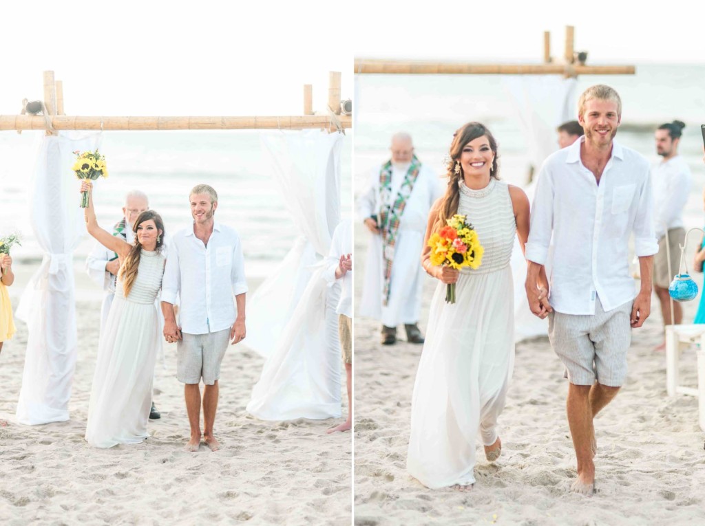 carolina beach ceremony