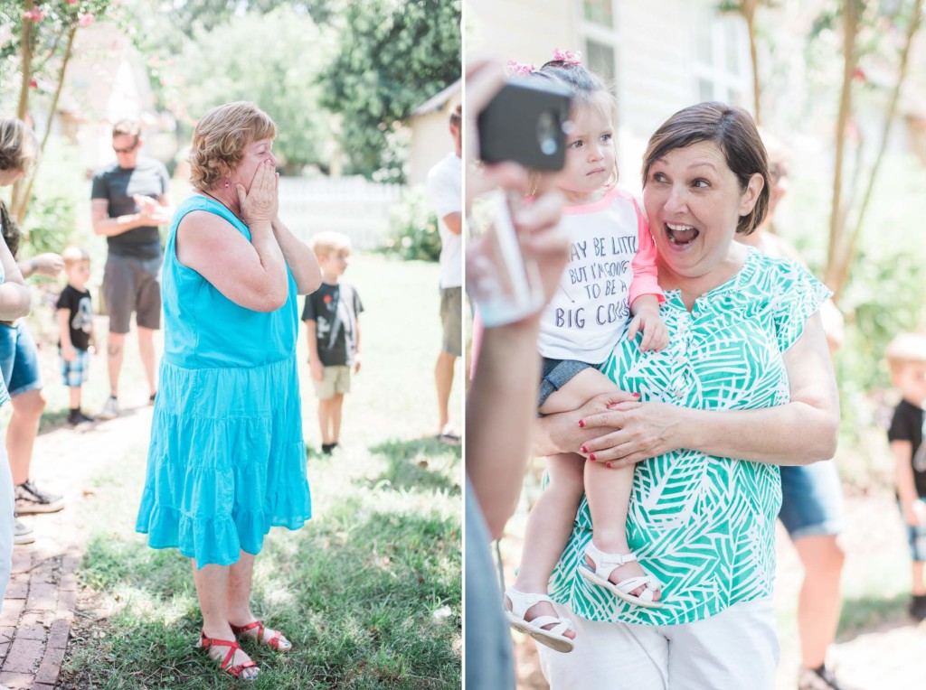 grandmother reaction gender reveal