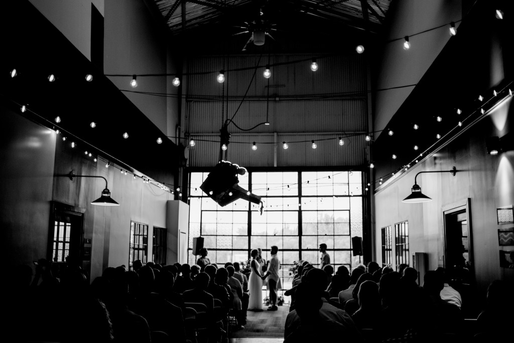 industrial wedding ceremony charlotte nc