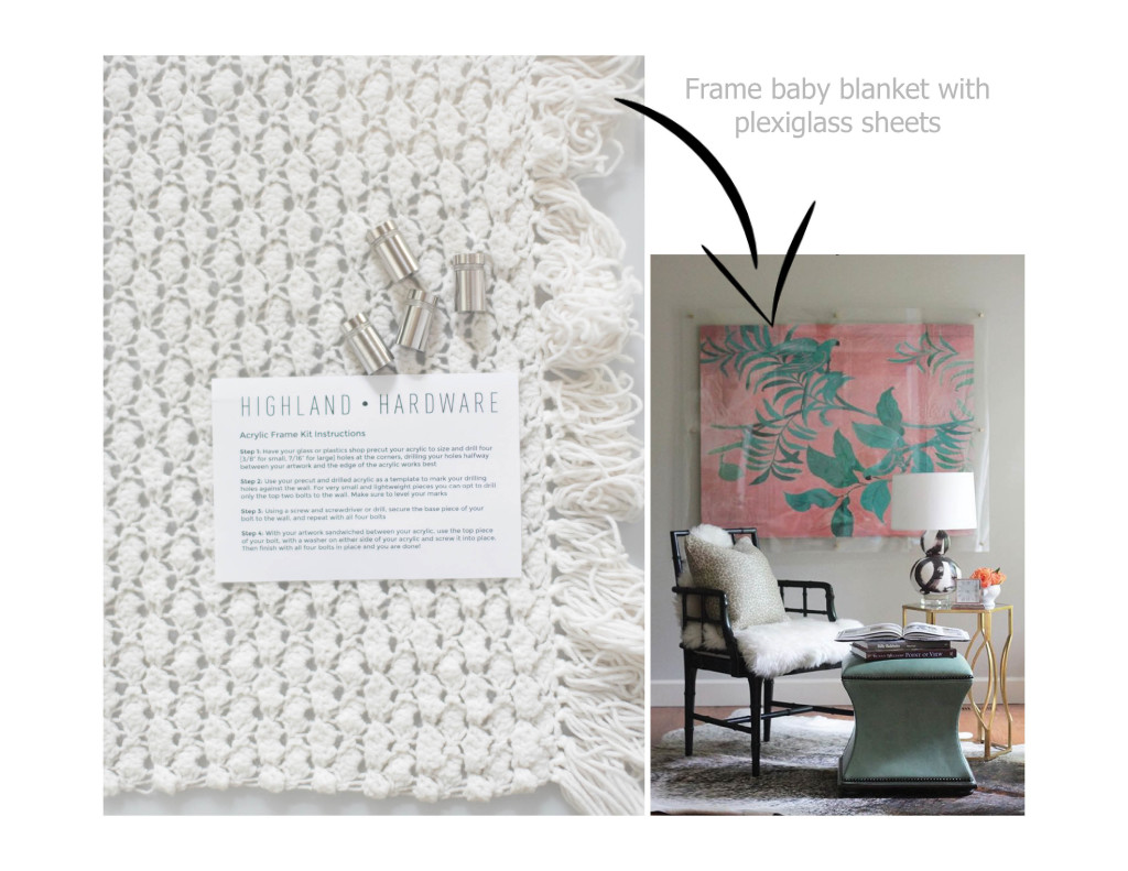 acrylic frame blanket instructions diy