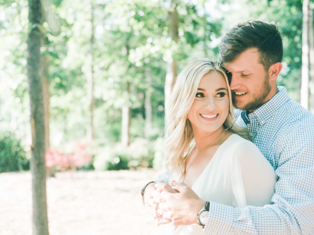 white engagement dress