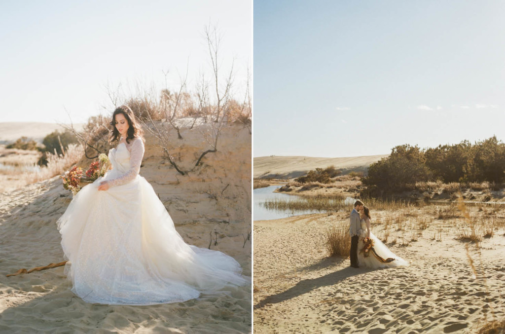 jockeys ridge bride groom portraits