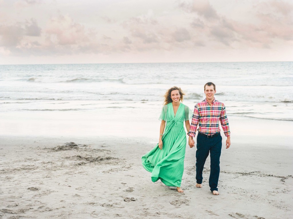 bright colored beach session