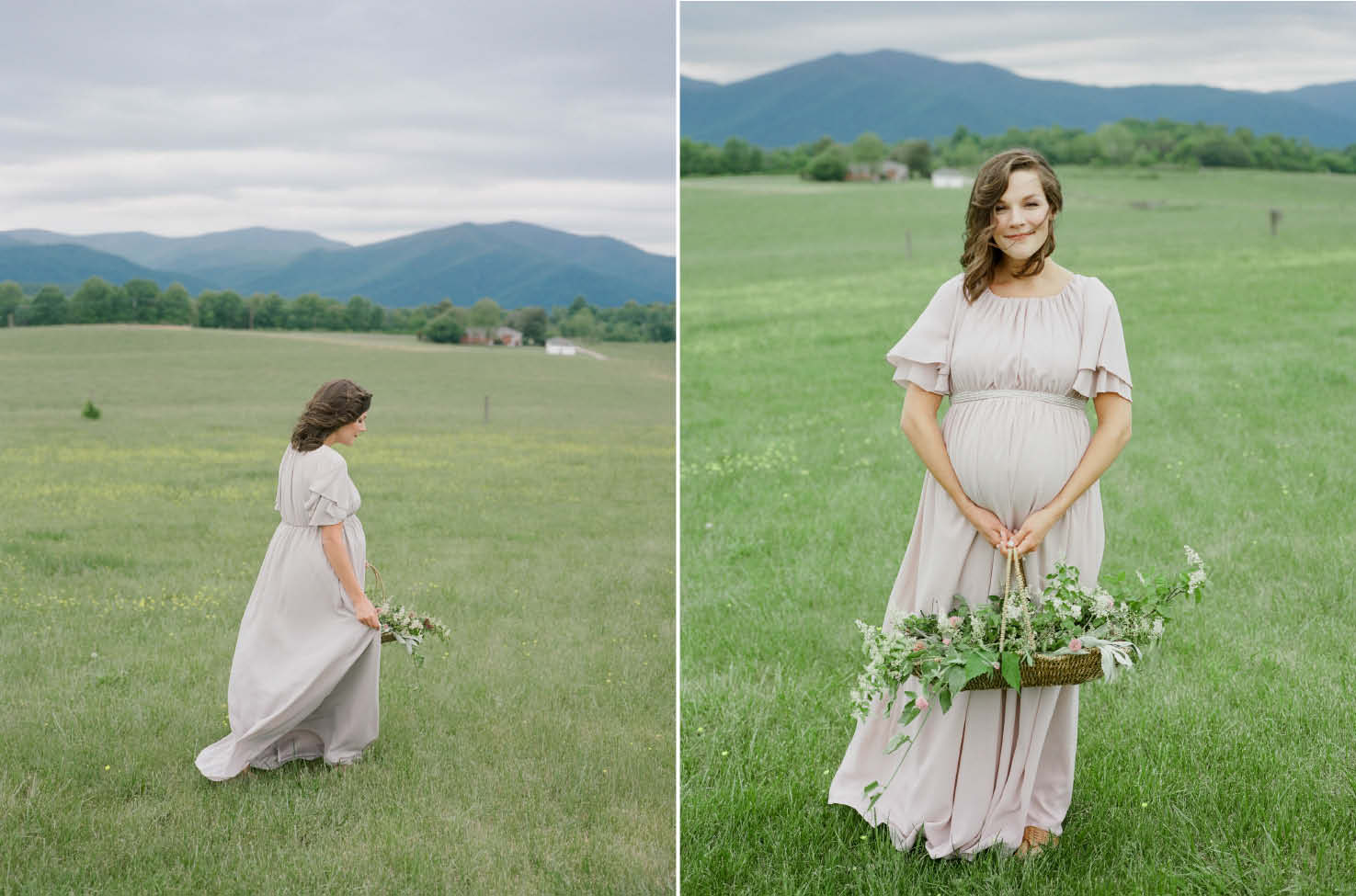 mountain maternity session asheville high country