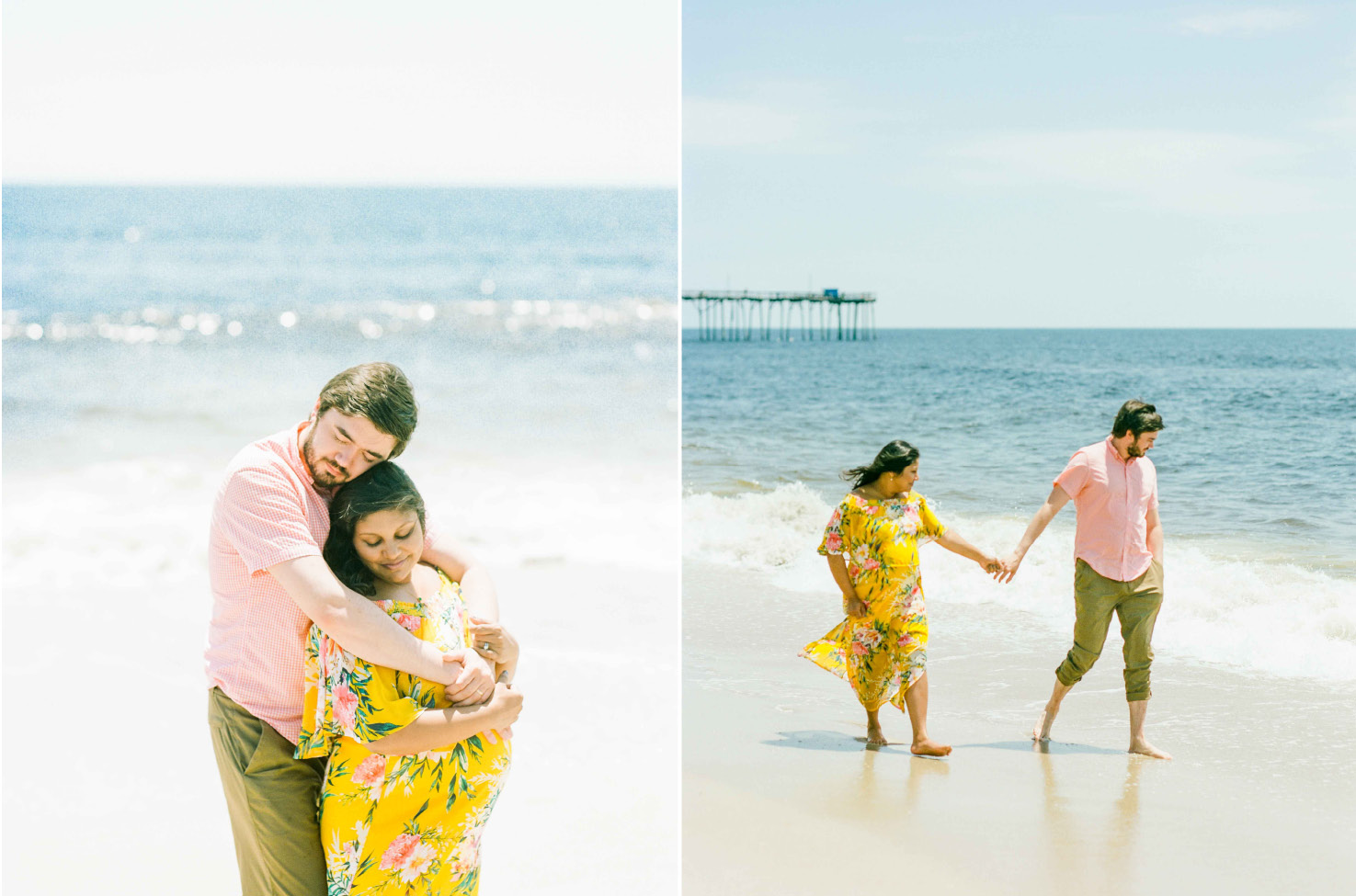 maternity beach session wilmington nc