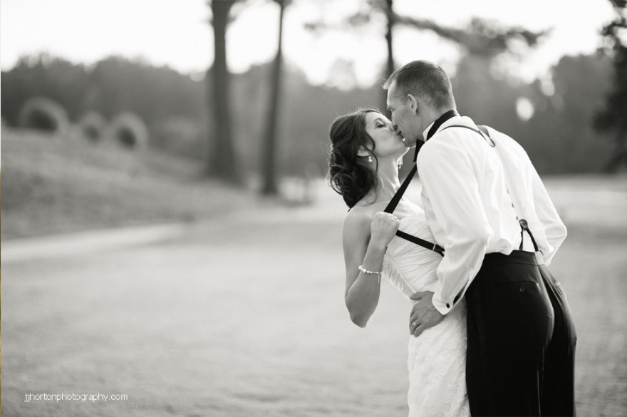black white wedding suspenders