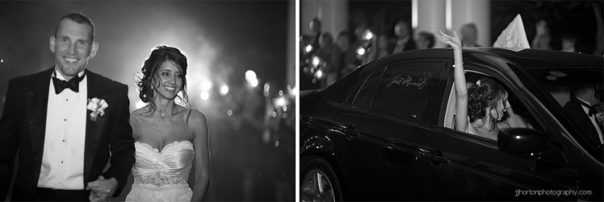 kannapolis wedding sparkler exit
