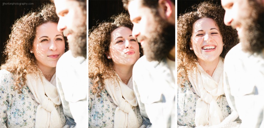 silly girl engagement
