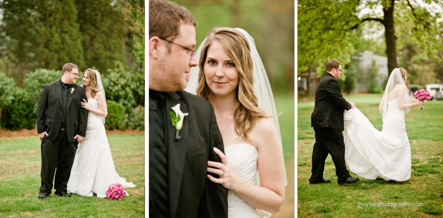 bride groom garden wedding charlotte nc asbury park grove wedding