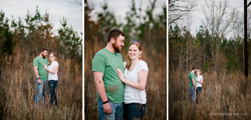 tall grass engagement session durham nc