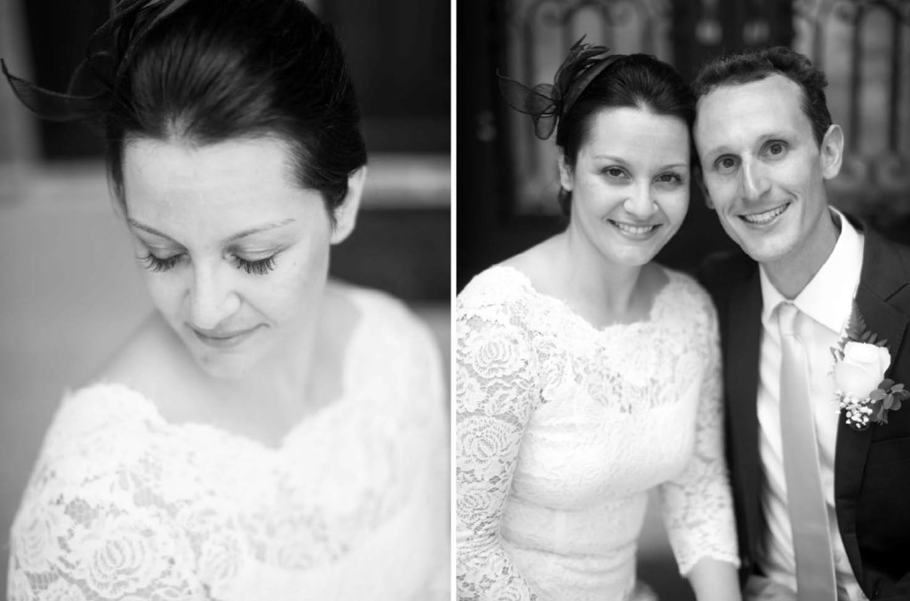 black white wedding portratis